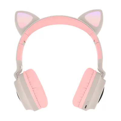 Slušalke Bluetooth 5.0 Cat Ear Design - bež