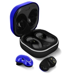 Brezžicne slušalke Bluetooth 5.1, s polnilnim ohišjem z digitalnim LED zaslonom - 15-urna življenjska doba baterije - modre