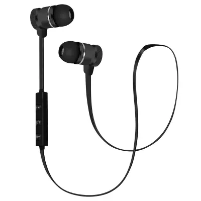 Stereo Bluetooth slušalke z daljinskim upravljalnikom, proti zapletanju - crne