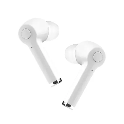 Brezžicne Bluetooth slušalke s polnilno torbico - 12H življenjska doba baterije, Setty White