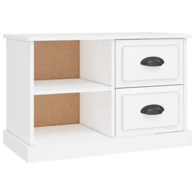vidaXL TV omarica bela 73x35,5x47,5 cm inženirski les