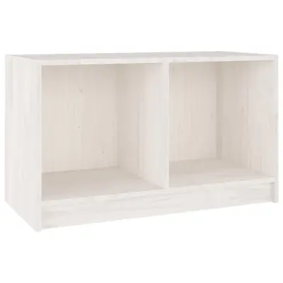 vidaXL TV omarica bela 70x33x42 cm trdna borovina
