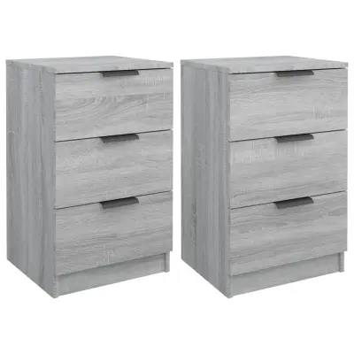 vidaXL Nočne omarice 2 kosa siva sonoma 40x36x65 cm
