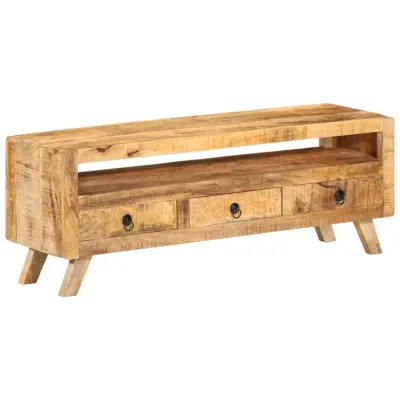 vidaXL TV omarica 110x30x40 cm trden mangov les