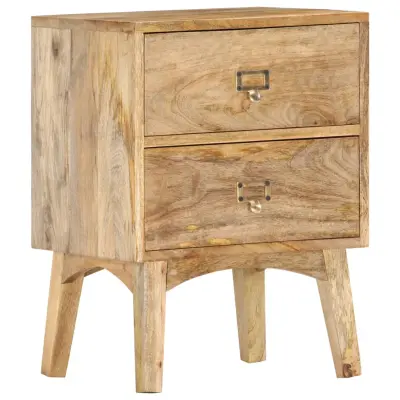 vidaXL Nočna omarica 40x35x55 cm trden mangov les