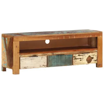 vidaXL TV omarica 110x30x40 cm trden predelan les