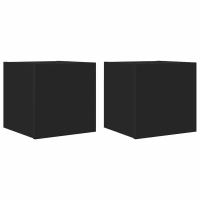 vidaXL Stenske TV omarice 2 kosa črne 30,5x30x30 cm