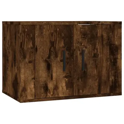 vidaXL Stenska TV omarica dimljen hrast 57x34,5x40 cm