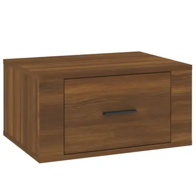 vidaXL Stenska nočna omarica rjavi hrast 50x36x25 cm