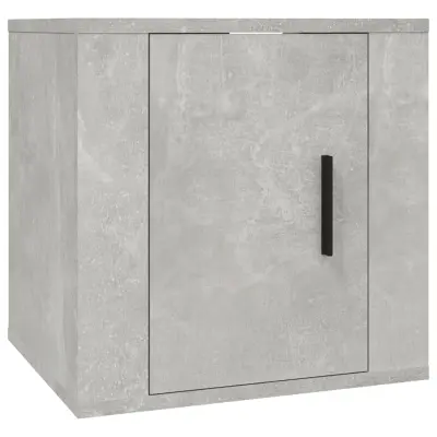 vidaXL Stenska TV omarica betonsko siva 40x34,5x40 cm