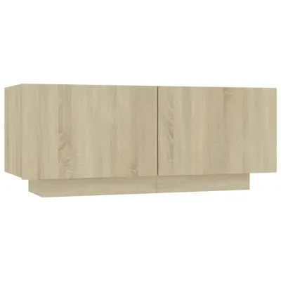 vidaXL Nočna omarica sonoma hrast 100x35x40 cm iverna plošča