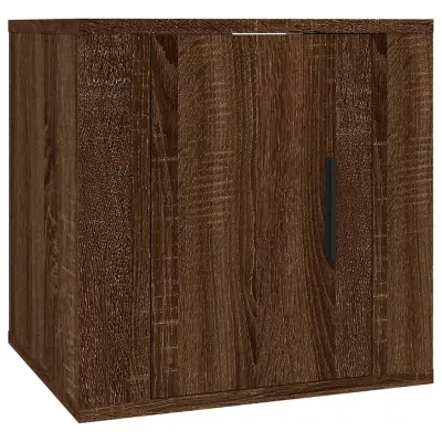 vidaXL Stenska TV omarica rjav hrast 40x34,5x40 cm