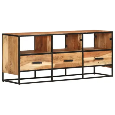 vidaXL TV omarica 110x30x45 cm trden akacijev les