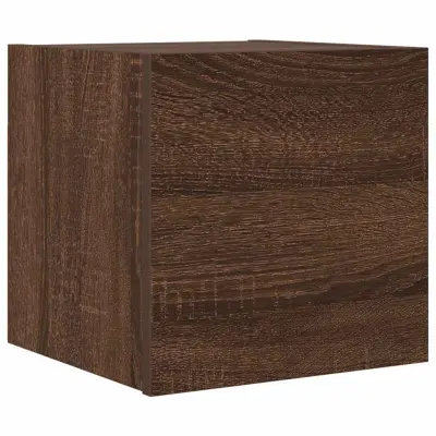 vidaXL Stenska TV omarica rjavi hrast 30,5x30x30 cm