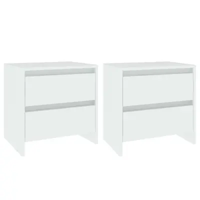 vidaXL Nočna omarica 2 kosa bela 45x34,5x44,5 cm iverna plošča