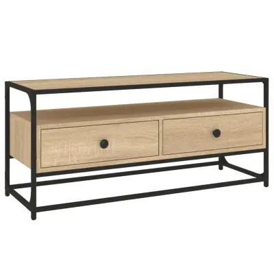 vidaXL TV omarica sonoma hrast 100x35x45 cm inženirski les
