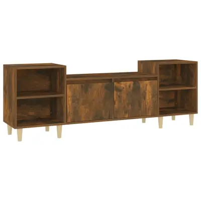 vidaXL TV omarica dimljen hrast 160x35x55 cm inženirski les