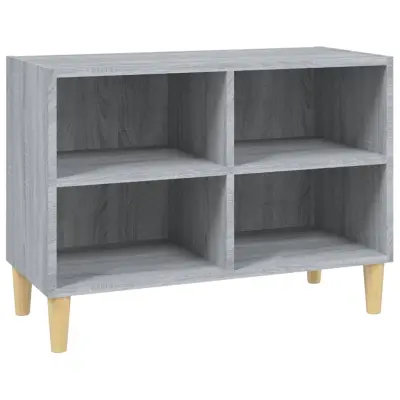 vidaXL TV omarica z lesenimi nogami siva sonoma 69,5x30x50 cm
