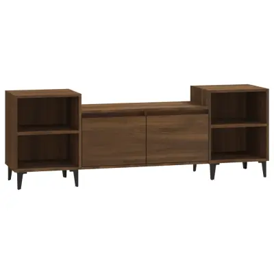 vidaXL TV omarica rjav hrast 160x35x55 cm inženirski les