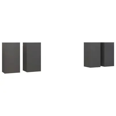 vidaXL TV omarice 4 kosi sive 30,5x30x60 cm iverna plošča
