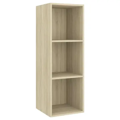 vidaXL Stenska TV omarica sonoma hrast 37x37x107 cm iverna plošča