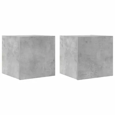 vidaXL Stenske TV omarice 2 kosa betonsko sive 30,5x30x30 cm