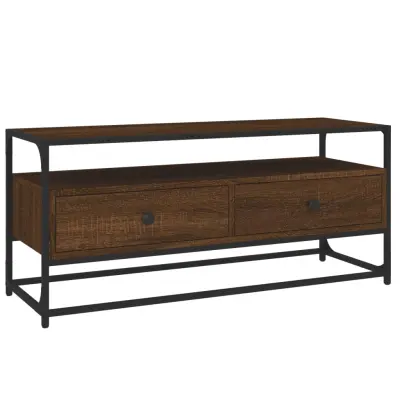 vidaXL TV omarica rjav hrast 100x35x45 cm inženirski les