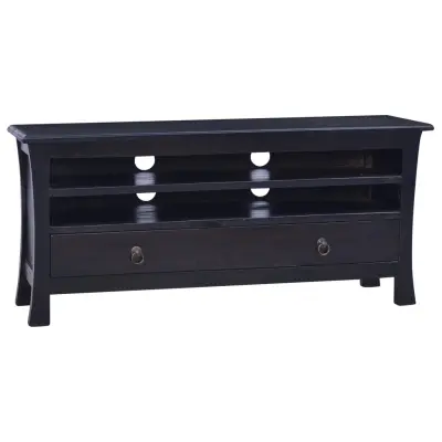 vidaXL TV omarica barva svetlo črne kave 100x30x45 cm trden mahagonij