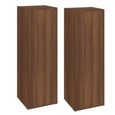 vidaXL TV omarica 2 kosa rjavi hrast 30,5x30x90 cm inženirski les