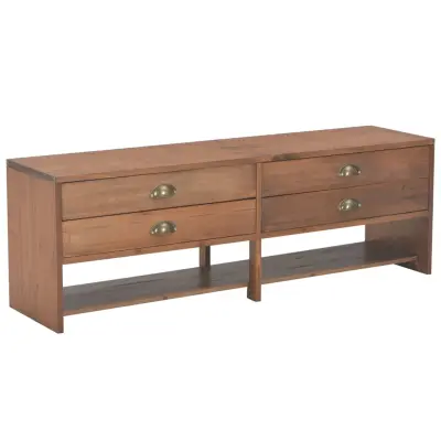 vidaXL TV omarica s 4 predali 120x30x40 cm trden les jelke