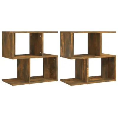 vidaXL Nočna omarica 2 kosa dim. hrast 50x30x51,5 cm konstruiran les