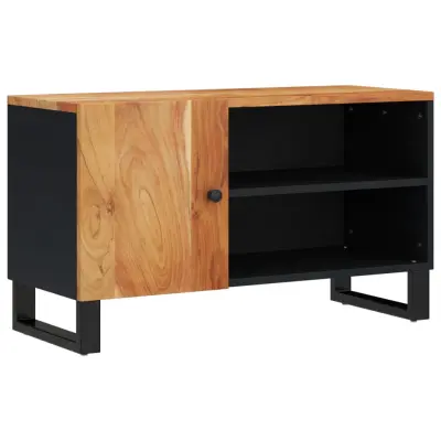 vidaXL TV omarica 80x33x46 cm trden akacijev les in inženirski les