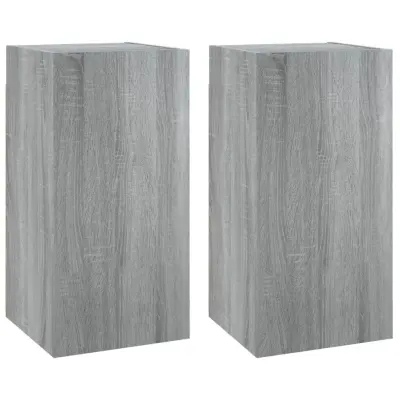 vidaXL TV omarica 2 kosa siva sonoma 30,5x30x60 cm inženirski les