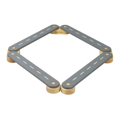 MeowBaby® Senzorična sled, siv les, 4 elementi