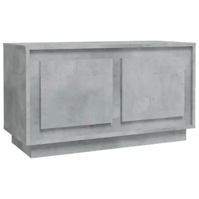 vidaXL TV omarica betonsko siva 80x35x45 cm inženirski les