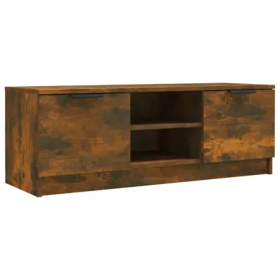 vidaXL TV omarica dimljeni hrast 102x35x36,5 cm inženirski les