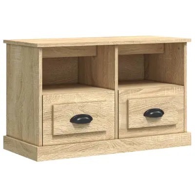vidaXL TV omarica sonoma hrast 80x35x50 cm inženirski les