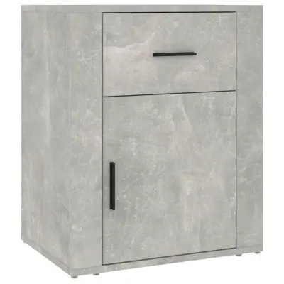 vidaXL Nočna omarica betonsko siva 50x36x60 cm inženirski les