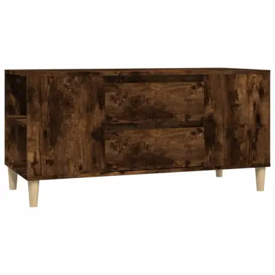 vidaXL TV omarica dimljeni hrast 102x44,5x50 cm inženirski les