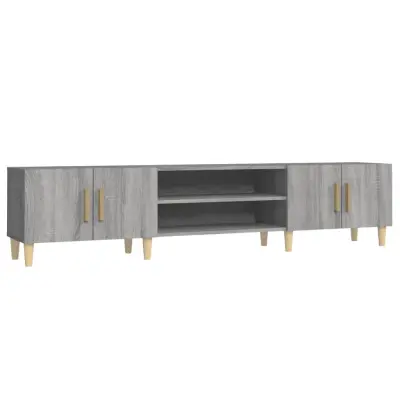 vidaXL TV omarica siva sonoma 180x31,5x40 cm inženirski les