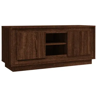 vidaXL TV omarica rjav hrast 102x35x45 cm inženirski les