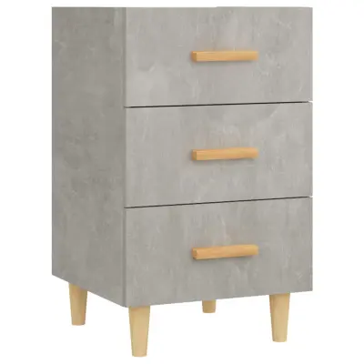 vidaXL Nočna omarica betonsko siva 40x40x66 cm inženirski les