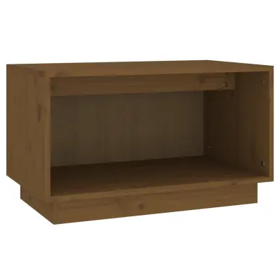 vidaXL TV omarica medeno rjava 60x35x35 cm trdna borovina