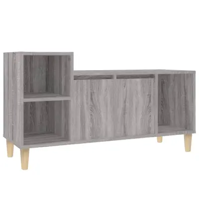 vidaXL TV omarica siva sonoma 100x35x55 cm inženirski les