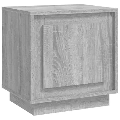 vidaXL Nočna omarica siva sonoma 44x35x45 cm inženirski les
