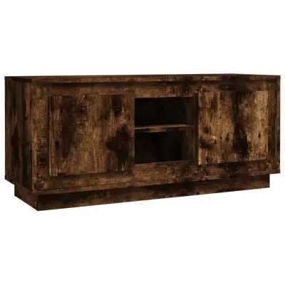 vidaXL TV omarica dimljeni hrast 102x35x45 cm inženirski les