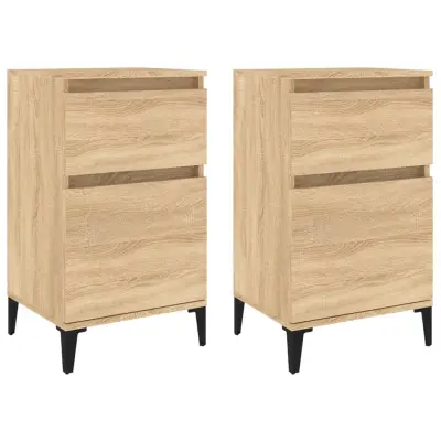 vidaXL Nočna omarica 2 kosa sonoma hrast 40x35x70 cm