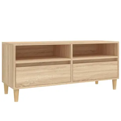 vidaXL TV omarica sonoma hrast 100x34,5x44,5 cm inženirski les