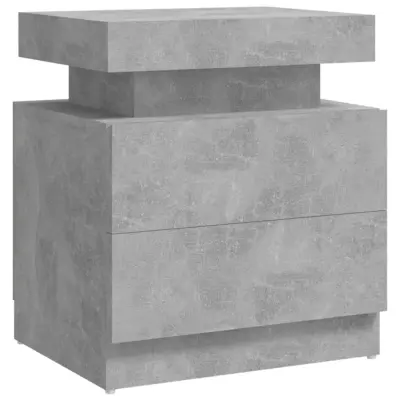 vidaXL Nočna omarica betonsko siva 45x35x52 cm inženirski les