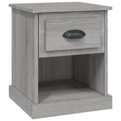 vidaXL Nočna omarica siva sonoma 39x39x47,5 cm inženirski les